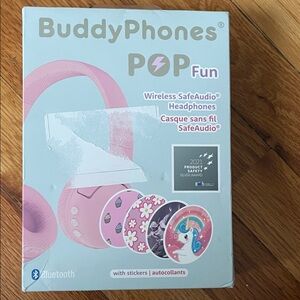 BuddyPhones POP Fun Wireless Headphones - Pink